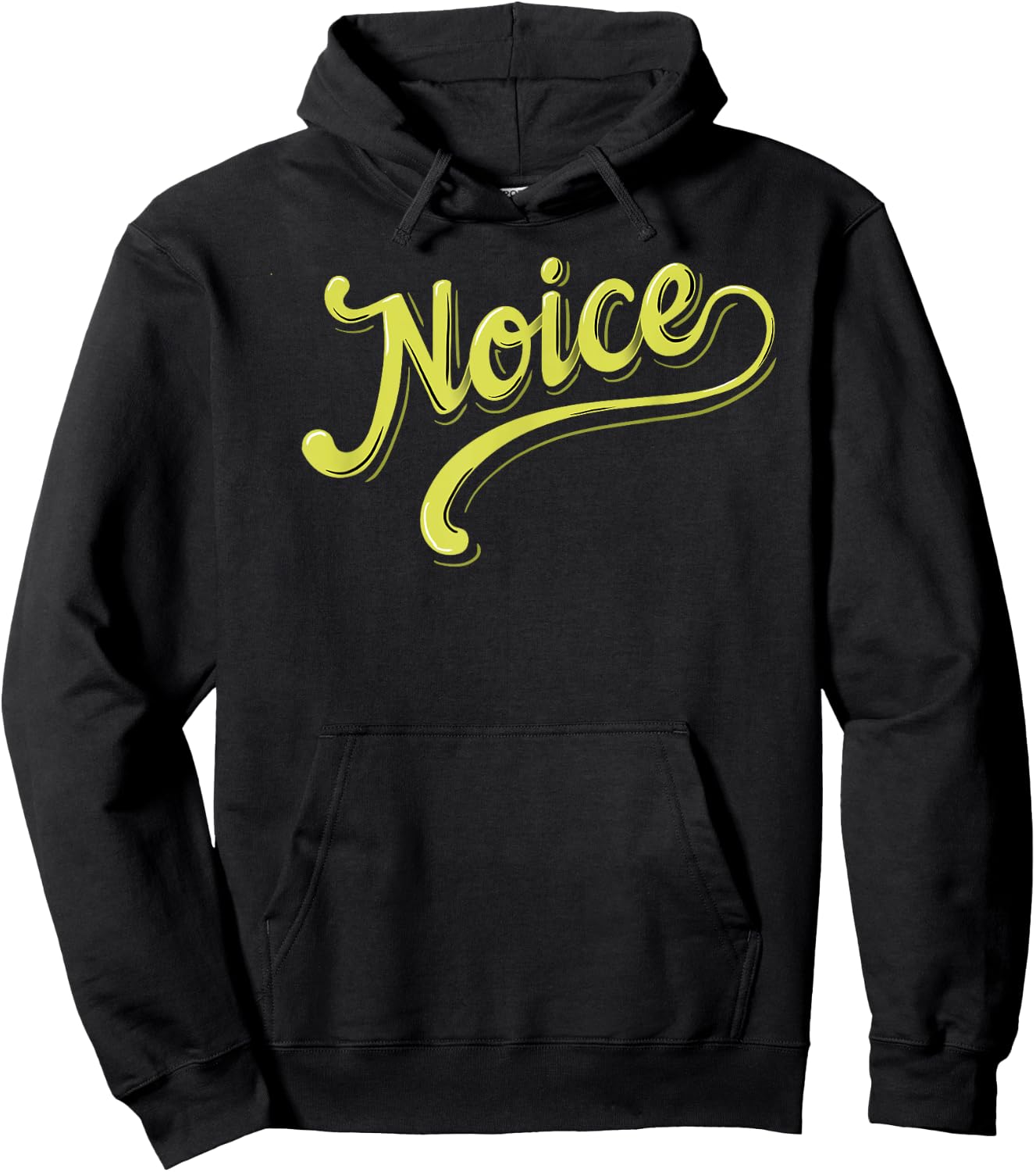 Noice Retro Lettering Hoodie - Hoodie | Black