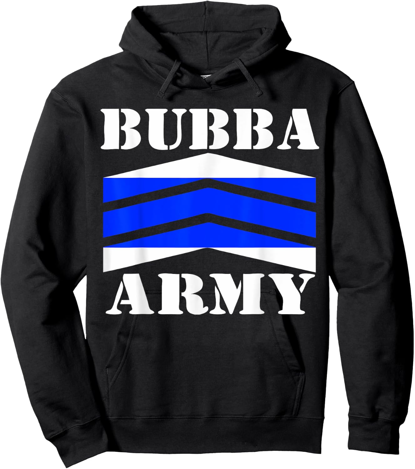 Bubba Army Thin Blue Line - OFFICIAL BUBBA ARMY DESIGN Hoodie - Hoodie | Black