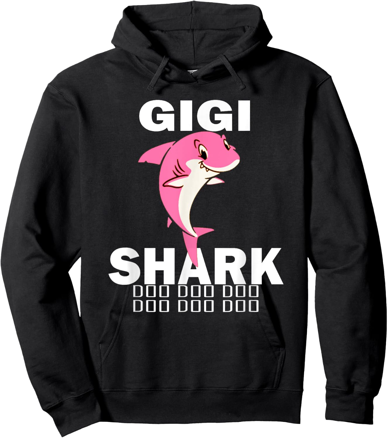 Gigi Shark Shirt Fathers Day Gift For Gigi Hoodie - Hoodie | Black