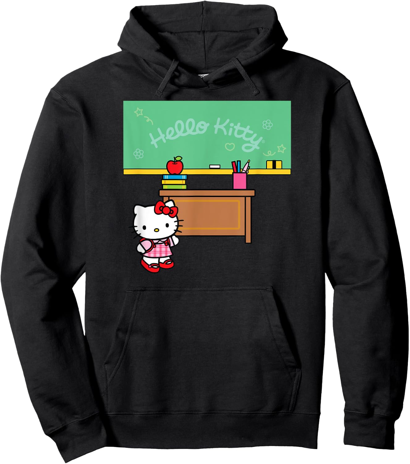 Hello Kitty Classroom Teacher School Men Women Girls Kids Hoodie - Hoodie | Black