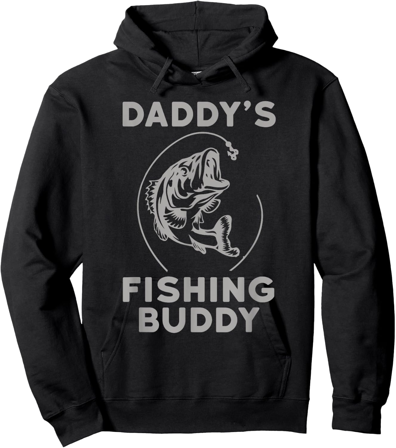 Daddy's Fishing Buddy Perfect Dad Gift Shirt Hoodie - Hoodie | Black