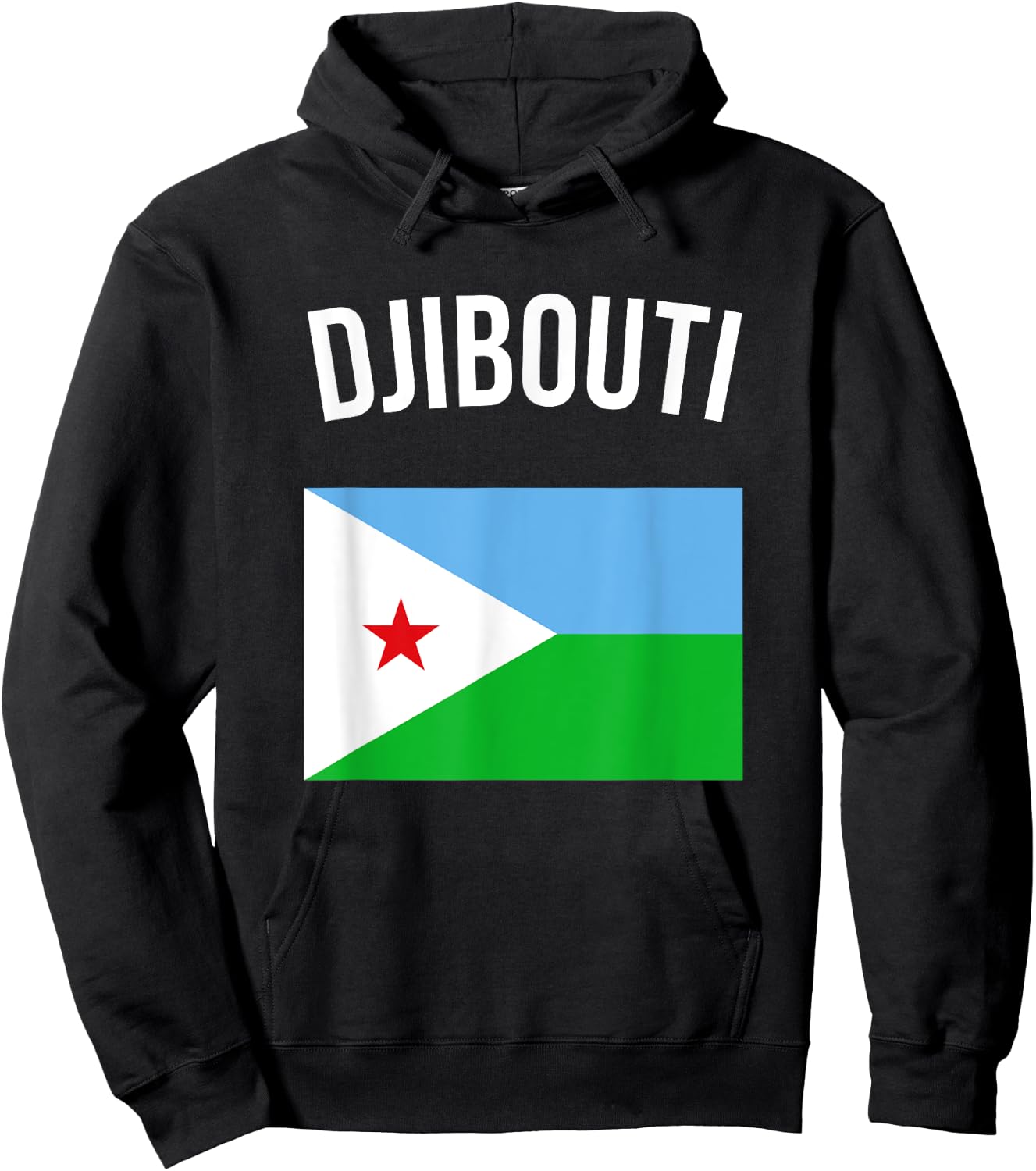 Djibouti Djiboutian Flag & Vacation Gift Hoodie - Hoodie | Black