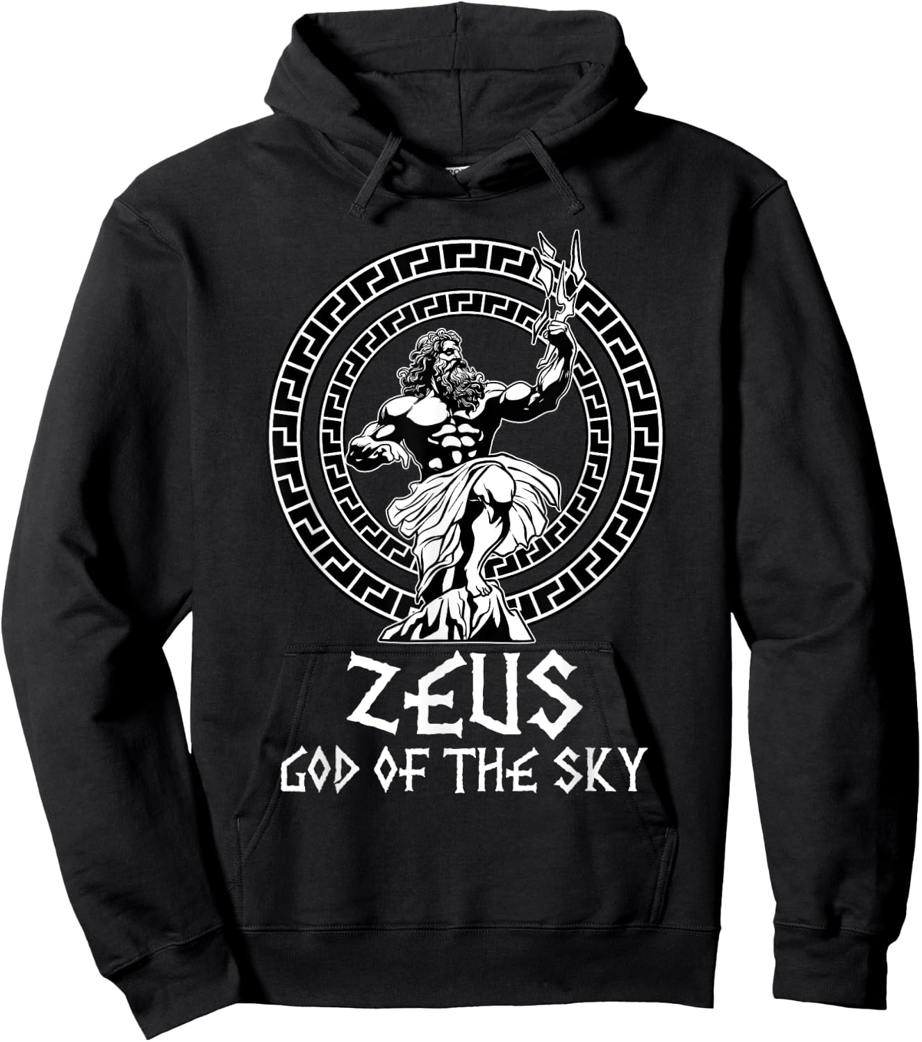 Greek Mythology Shirt Ancient Greece History Lovers of Zeus Hoodie - Hoodie | Black