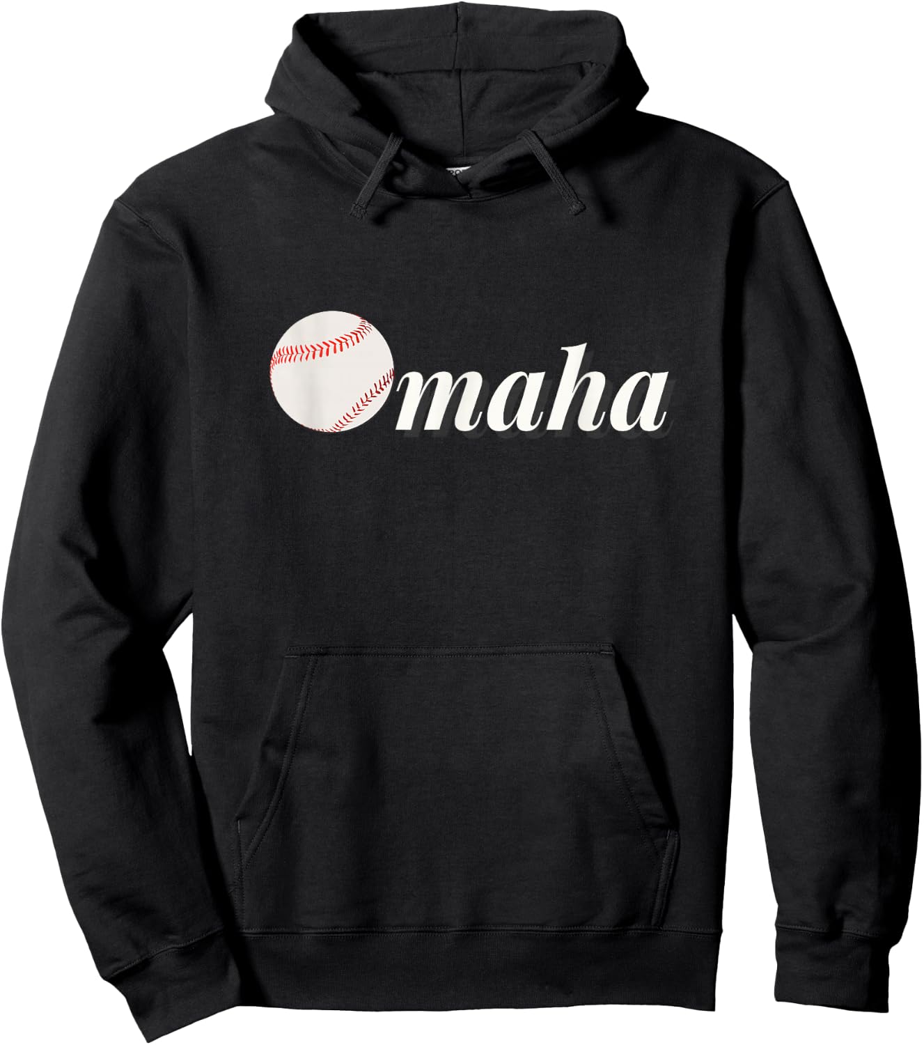 Omaha Baseball College Baseball Fans Hoodie - Hoodie | Black
