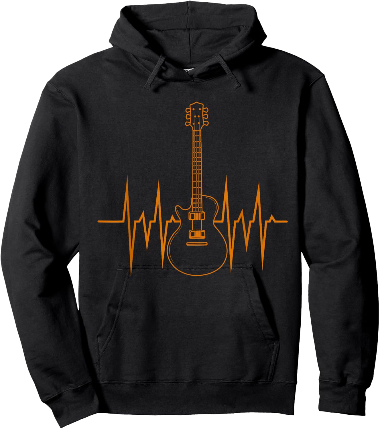 Heartbeat Guitar Hoodie - Hoodie | Black
