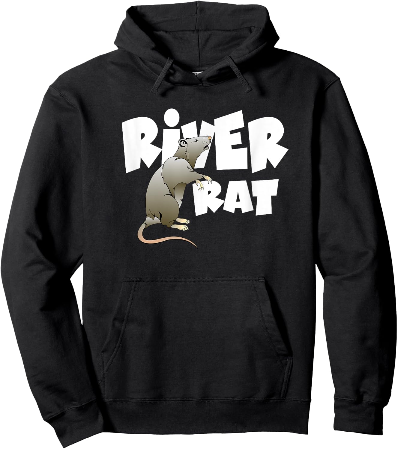 River Rafting Tubbing River Rat Hoodie - Hoodie | Black