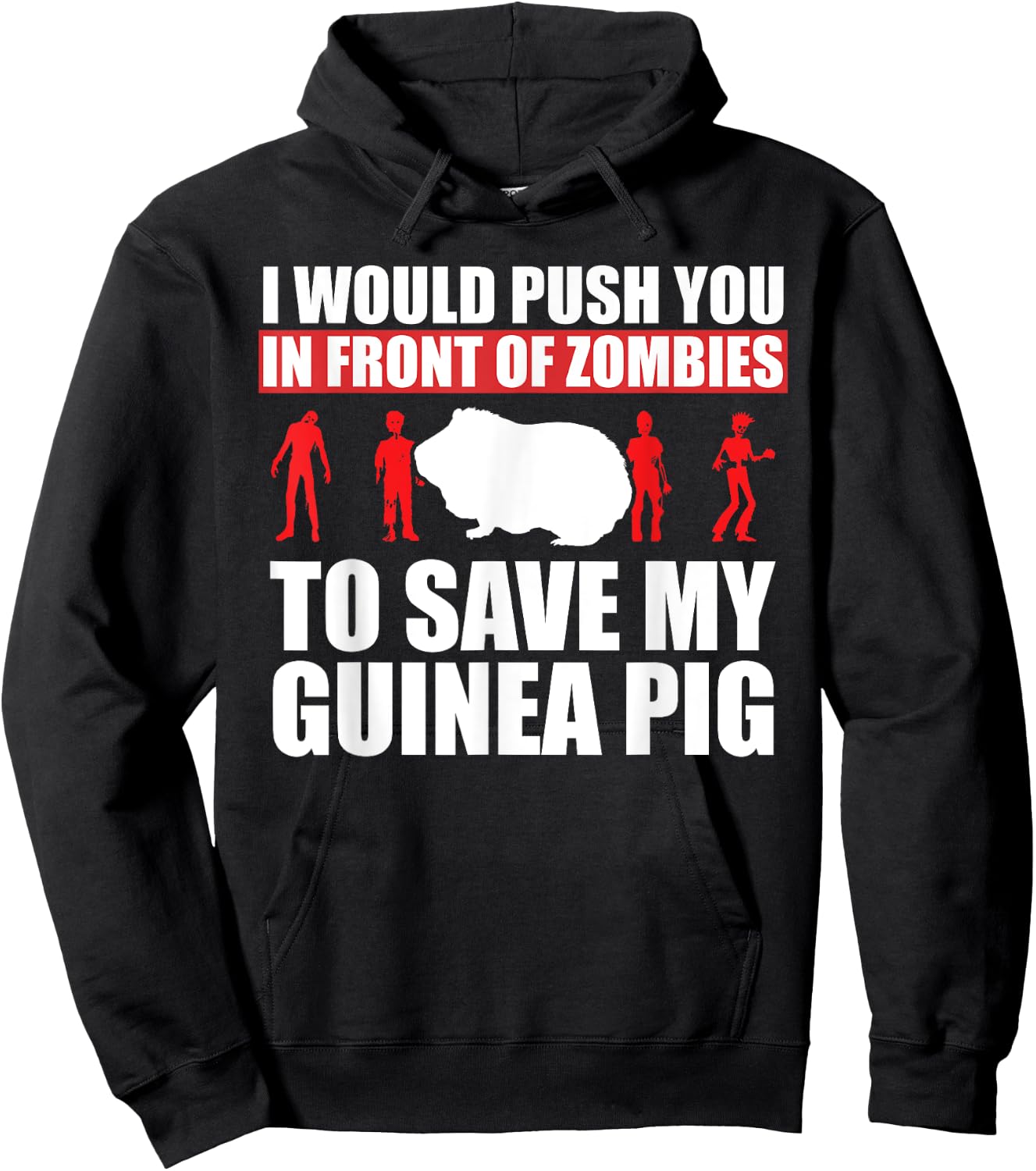 Save My Pet Guinea Pig Hoodie - Hoodie | Black