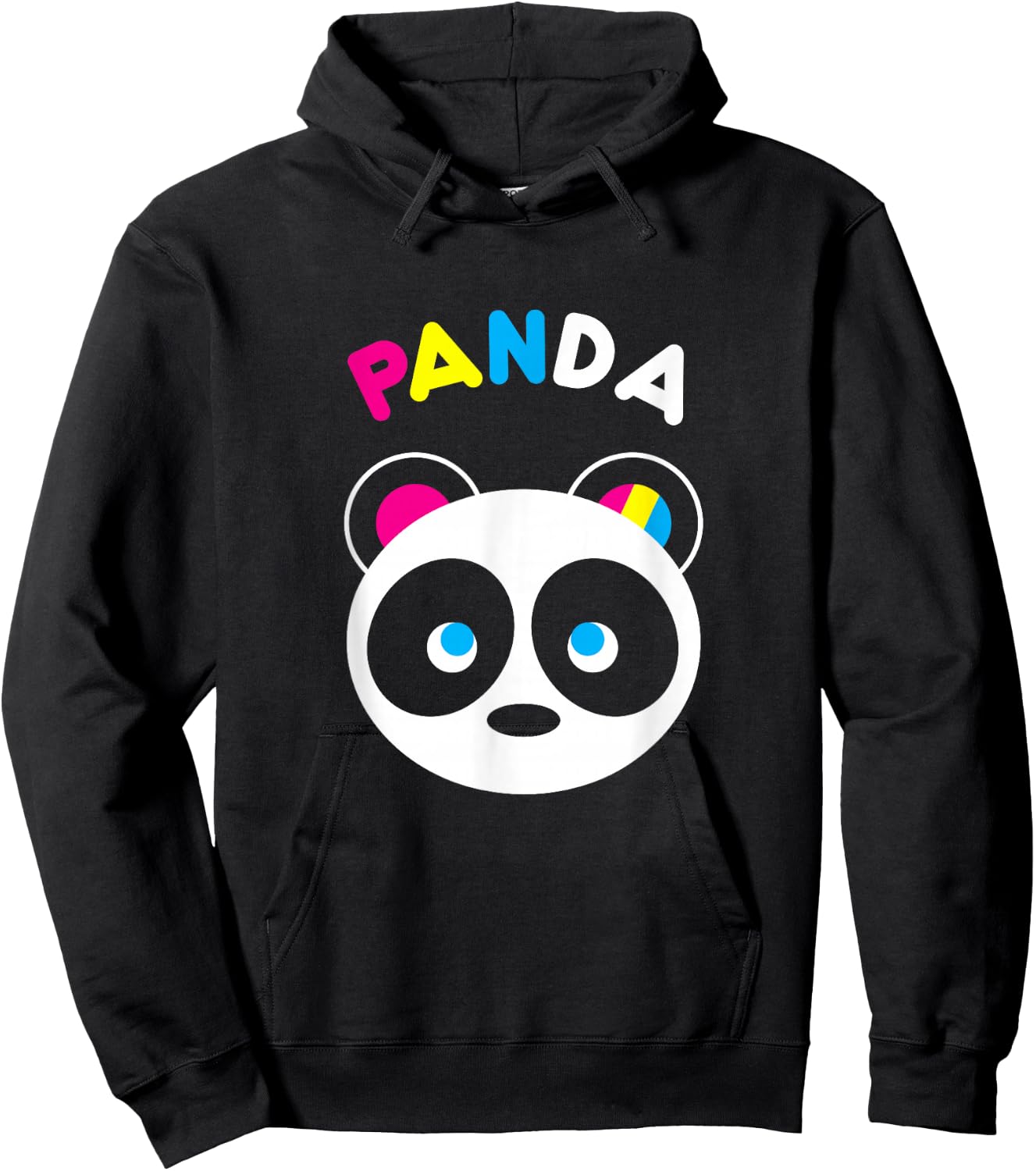 Funny Panda Shirt, LGBTQ Pansexual Pride Gift Hoodie - Hoodie | Black