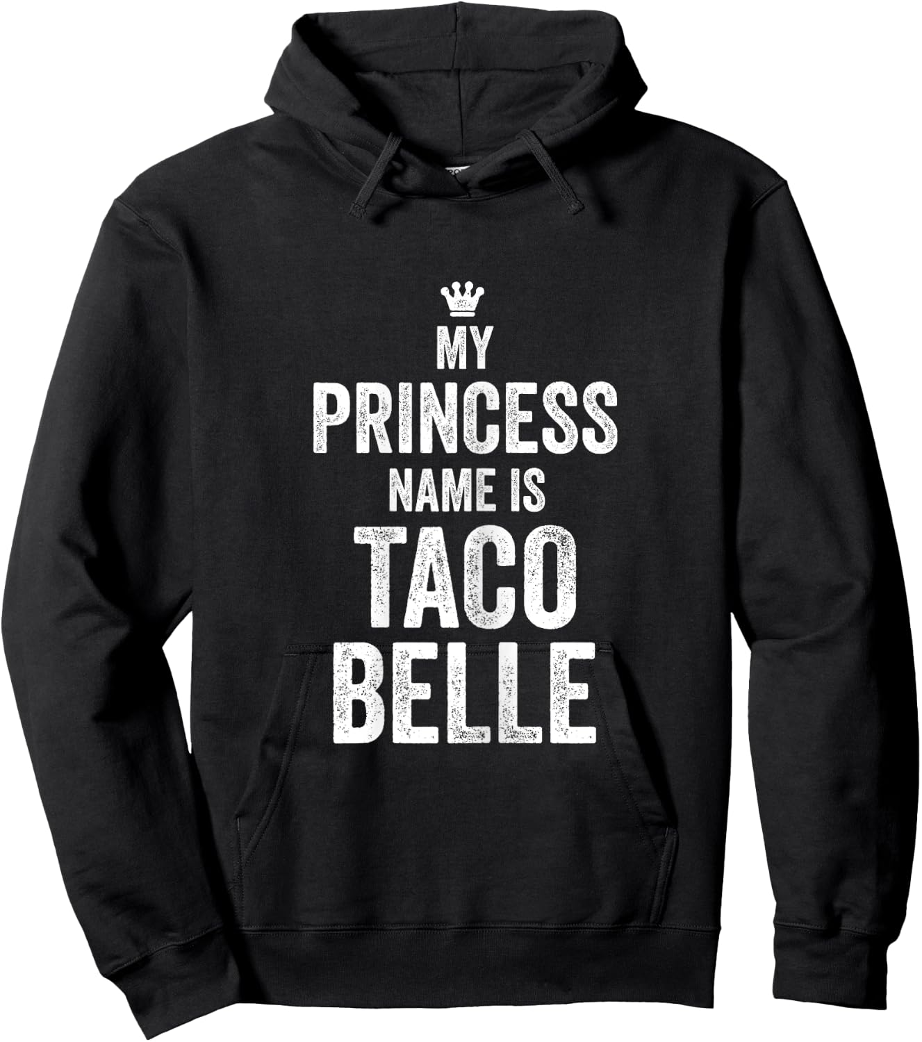 Princess Taco Belle Shirt | Princess Belle Shirts Hoodie - Hoodie | Black