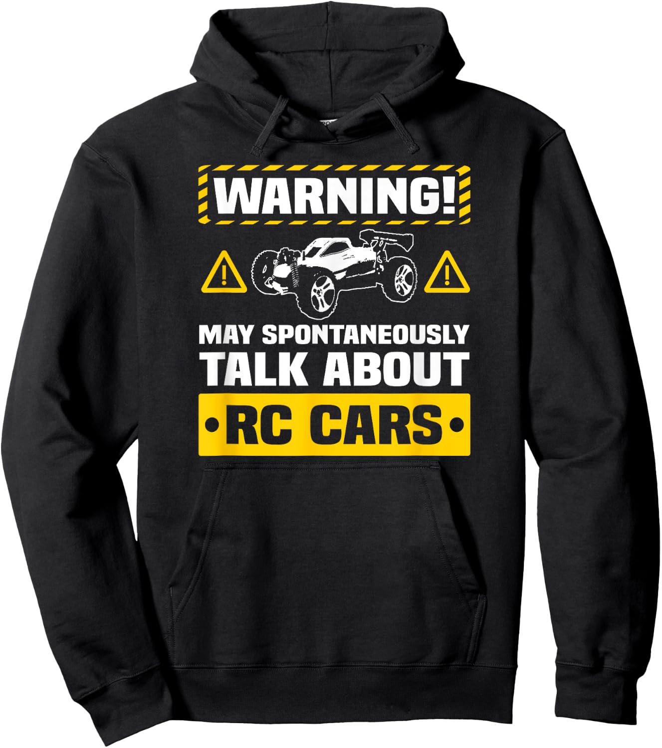 RC Car Funny Warning Remote Control Car Hobby Hoodie - Hoodie | Black