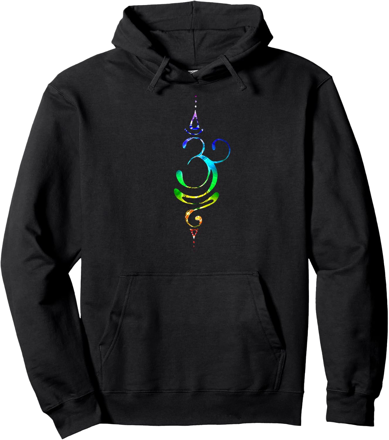 Breathe Symbol Chakra Hoodie - Hoodie | Black