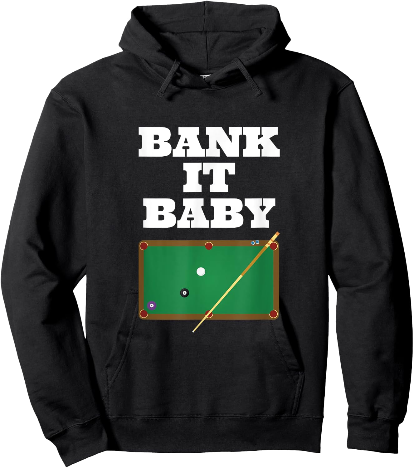 Billiards Pool Player Shirt Gift Men Women Bank Shot Hoodie - Hoodie | Black