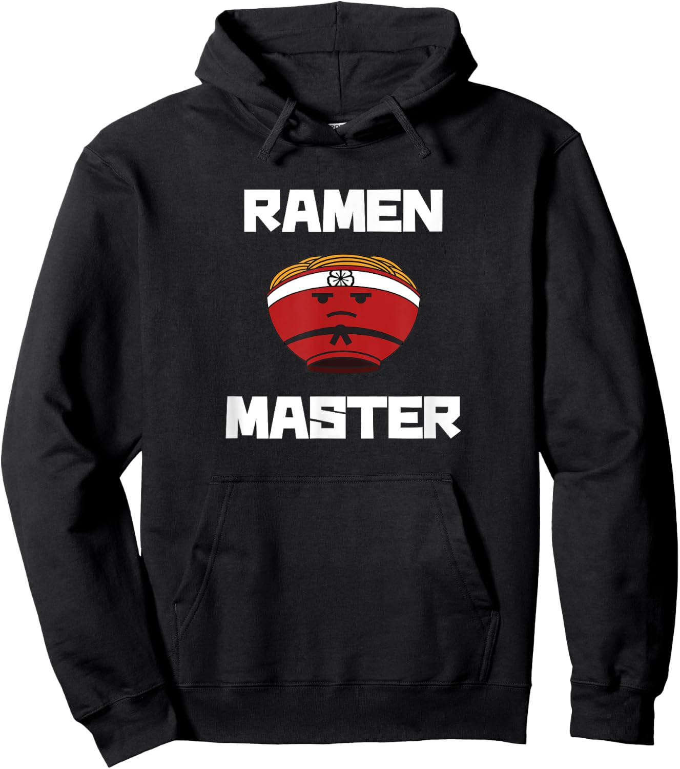 Ramen Master: Cute Funny Ramen Hoodie - Hoodie | Black