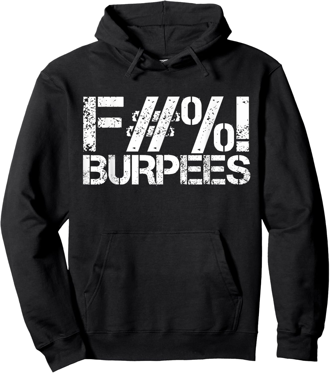 Funny Workout design Gym Shirt Fuck Burpees Workout Hoodie - Hoodie | Black