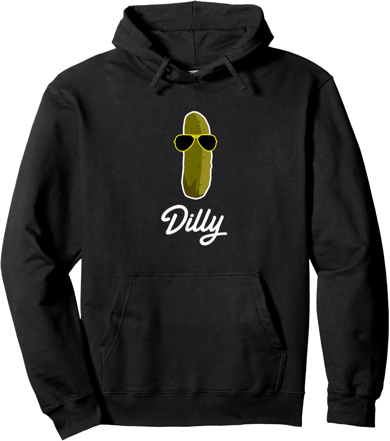 Funny Pickle Dilly Food Gift Hoodie - Hoodie | Black