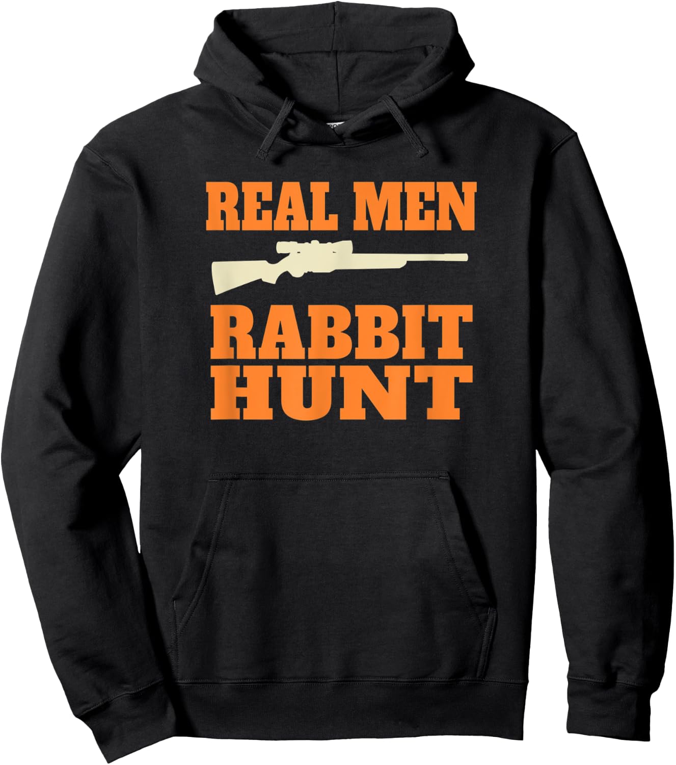 Funny Rabbit Hunting Hoodie - Hoodie | Black