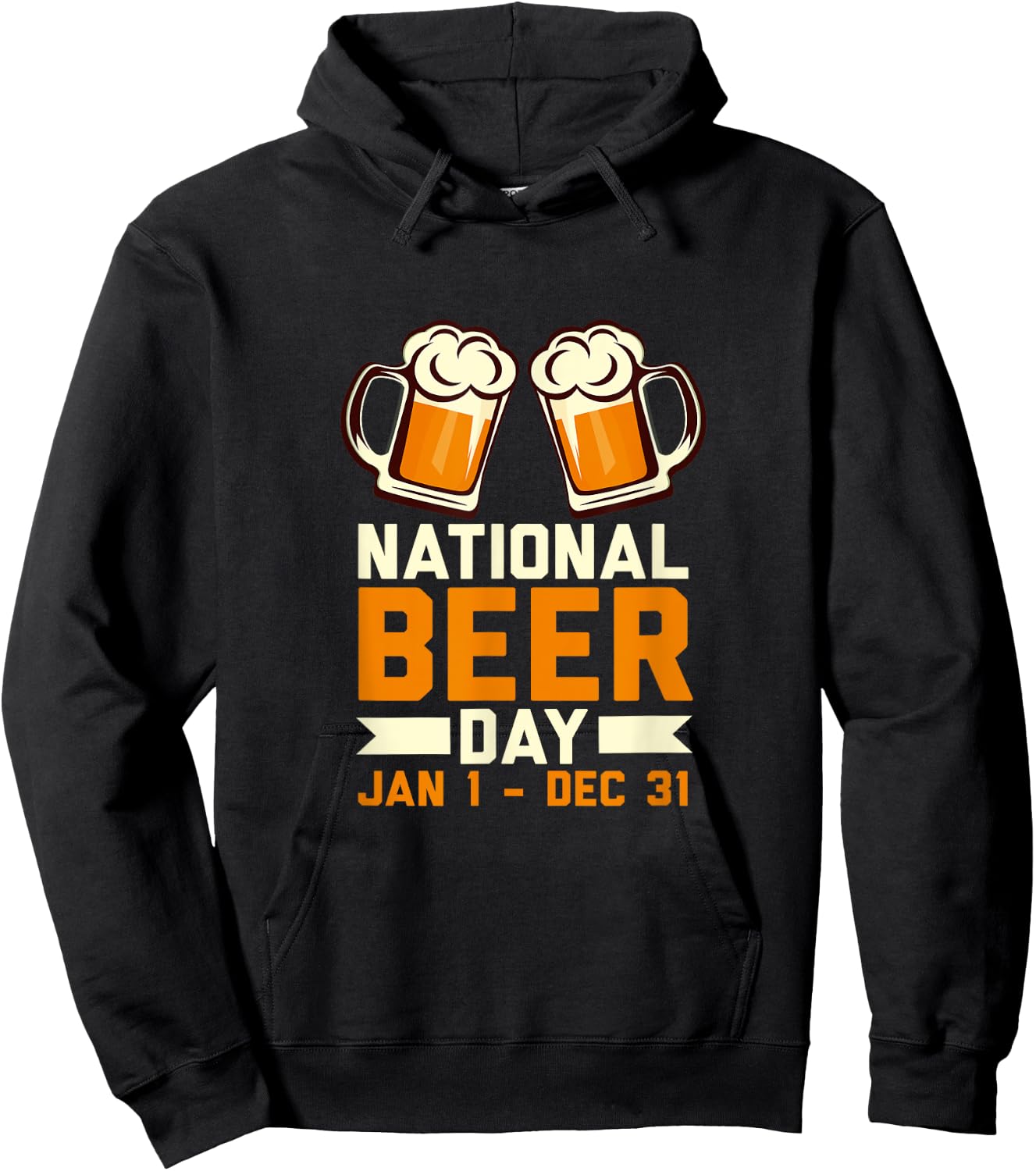Funny National Beer Day Craft Beer Lover Day Drinking Gift Hoodie - Hoodie | Black