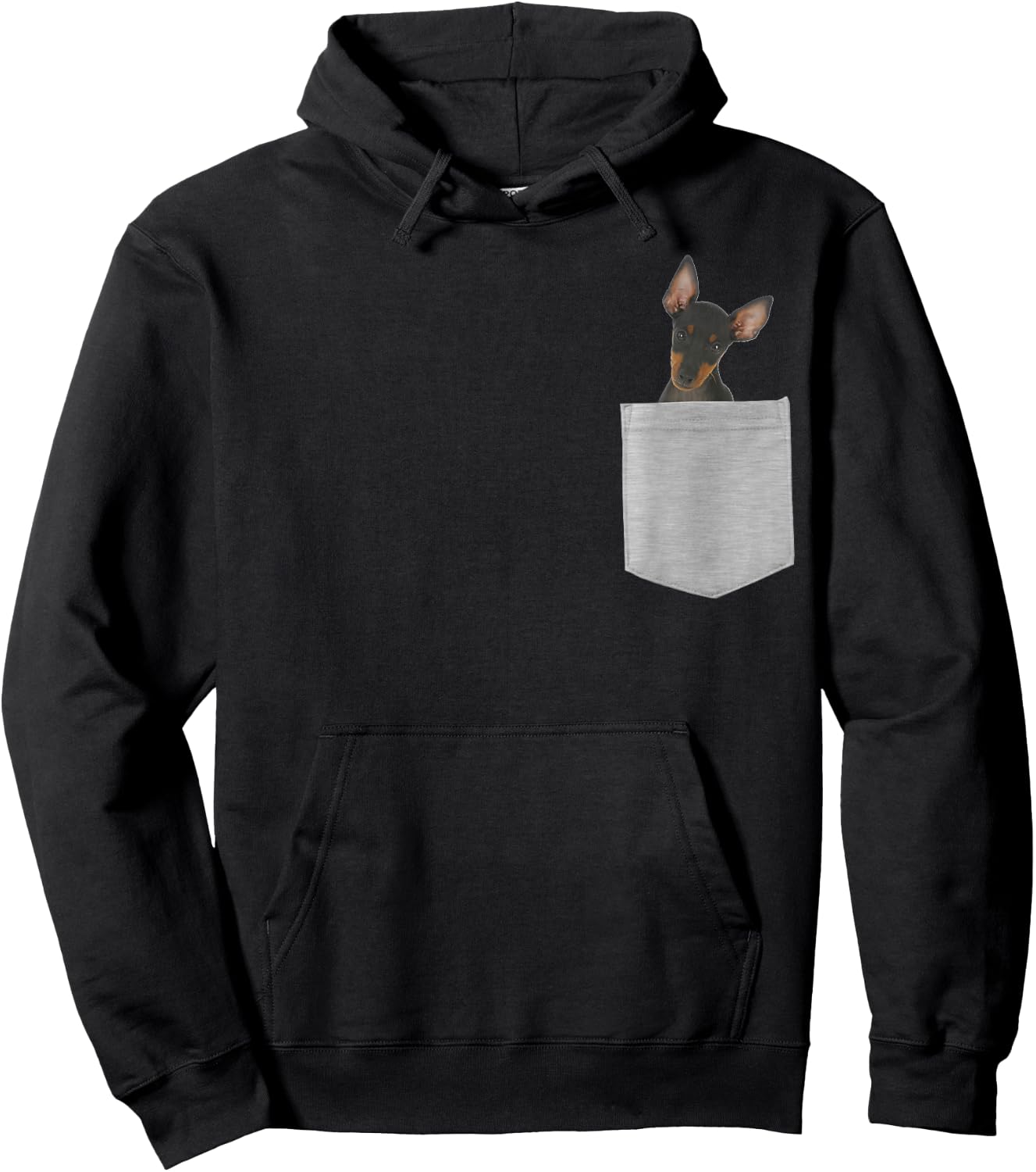 Dog in Your Pocket Manchester Terrier Hoodie - Hoodie | Black