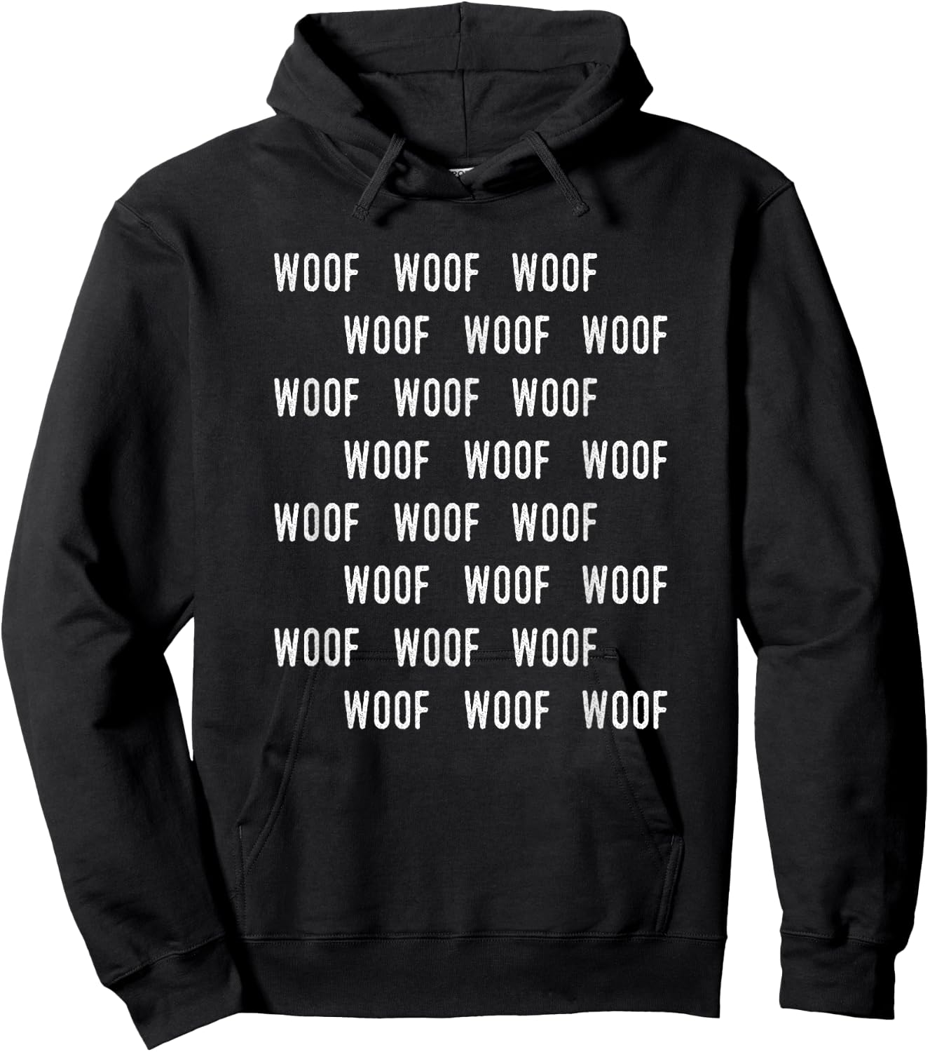 Woof Woof - Dog Lovers Funny T Shirt Women Girls Kids Hoodie - Hoodie | Black