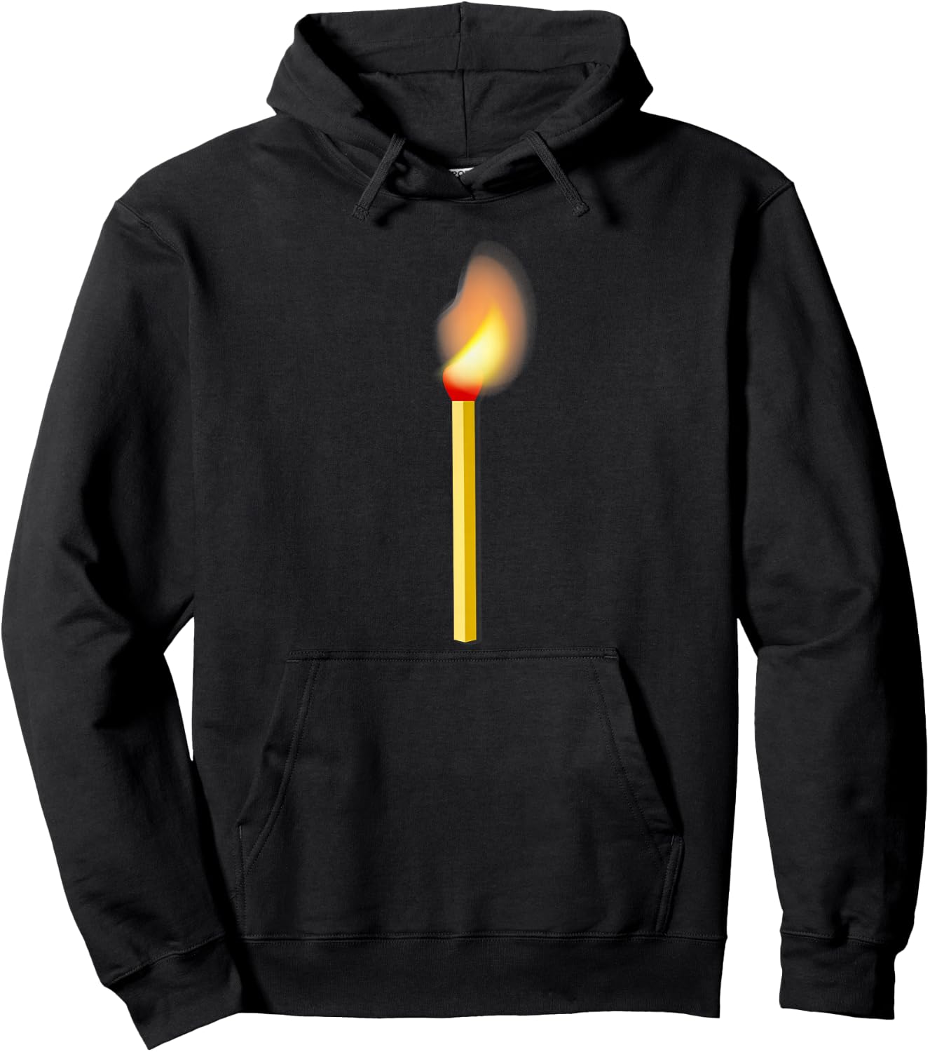 Struck match burning fire Hoodie - Hoodie | Black