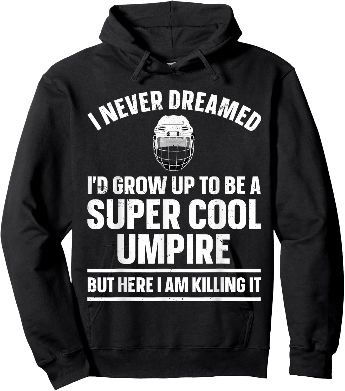 Cool Umpire Design Women Kids Sports Referee Umpire Hoodie - Hoodie | Black
