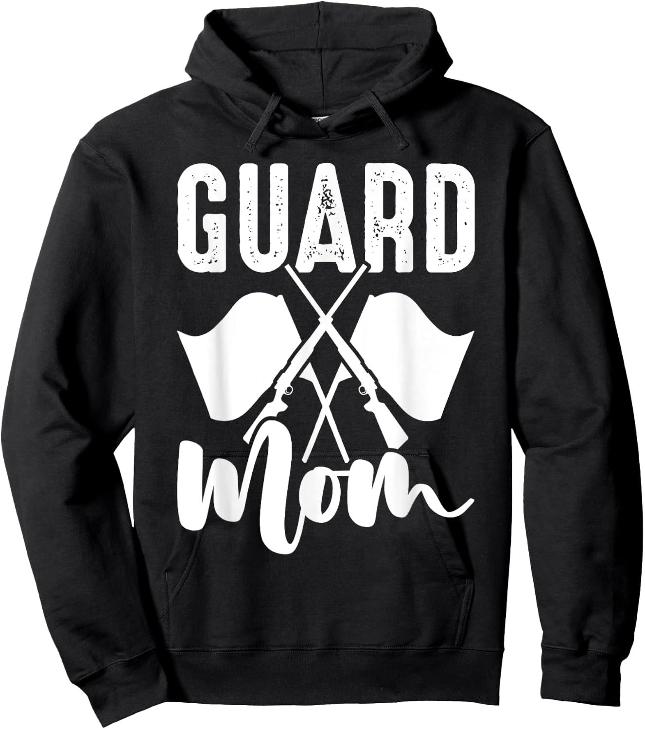 Color Guard Guard Mom Colorguard Mother Hoodie - Hoodie | Black