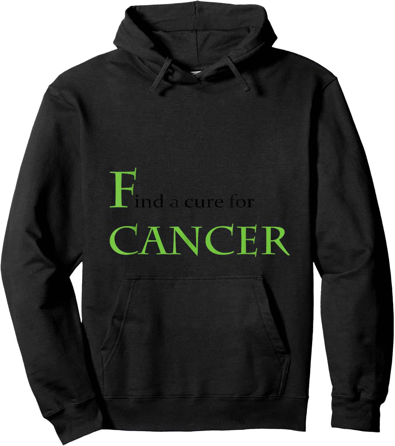 F Cancer: Find a Cure Hoodie - Hoodie | Black
