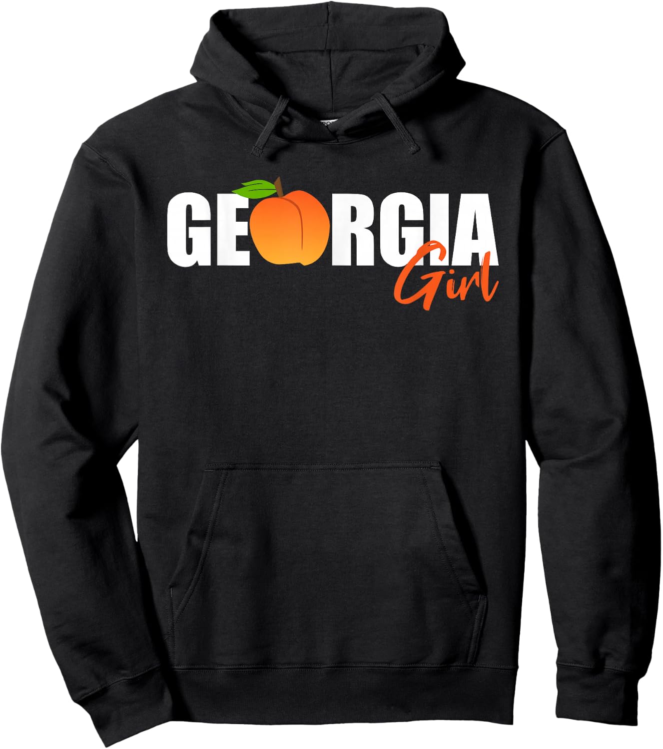 Georgia Girl-Georgia Peach-State Of Georgia Hoodie - Hoodie | Black