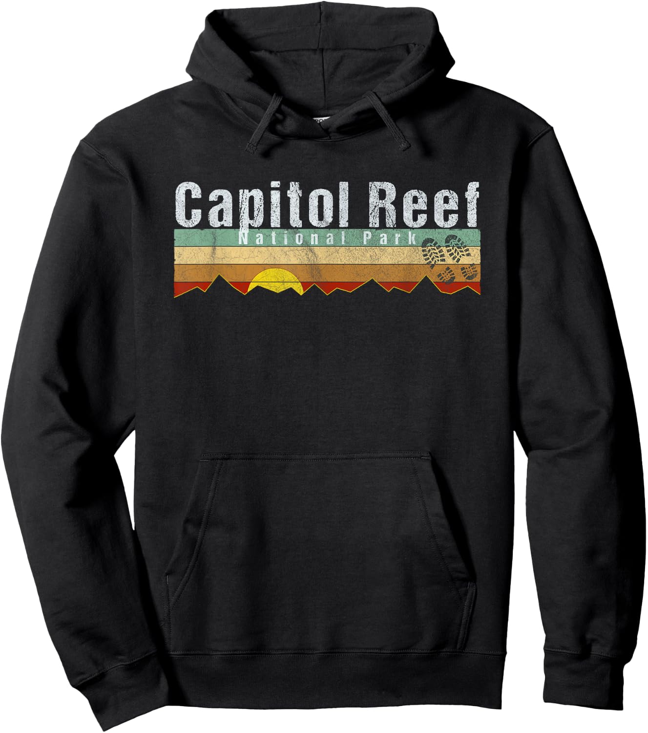 Capitol Reef National Park -Camping Hiking Hoodie - Hoodie | Black