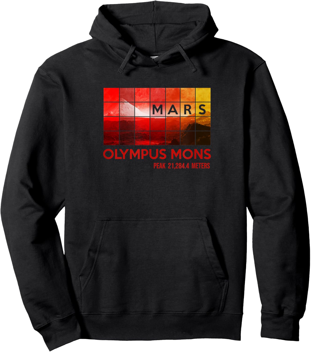 MARS Mission Olympus Mons Space Travel Astronomy Hoodie - Hoodie | Black