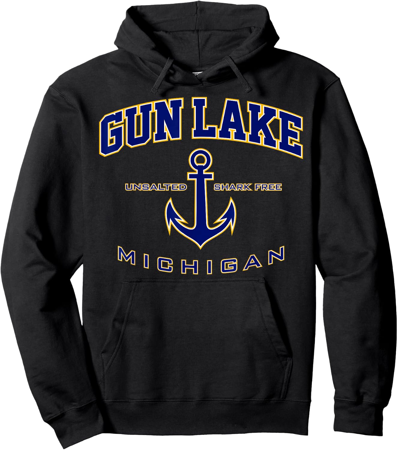 Gun Lake MI Shirt for & Men Hoodie - Hoodie | Black