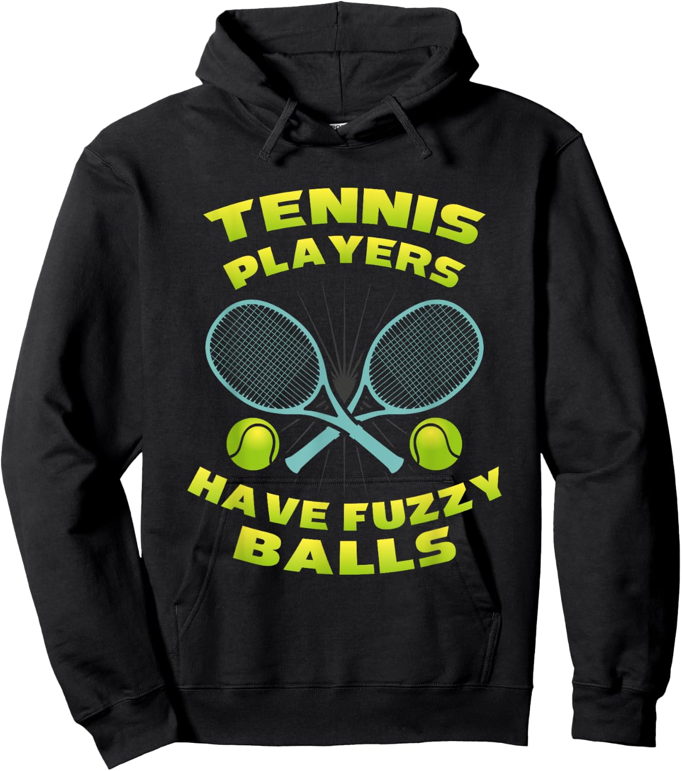 Fuzzy Balls Tennis Lover Tennis Player Gifts Hoodie - Hoodie | Black
