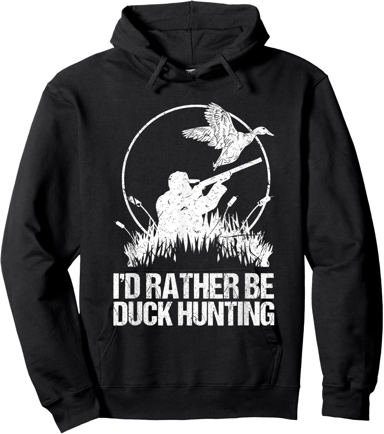 Id Rather Be Duck Hunting Funny Goose Hunter Gift Hoodie - Hoodie | Black