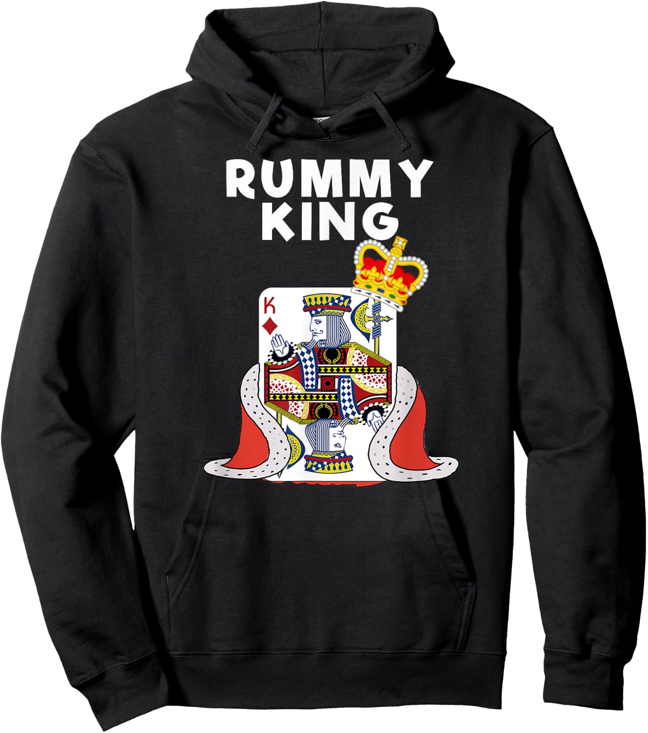 Rummy - Funny Rummy Card Game King Hoodie - Hoodie | Black