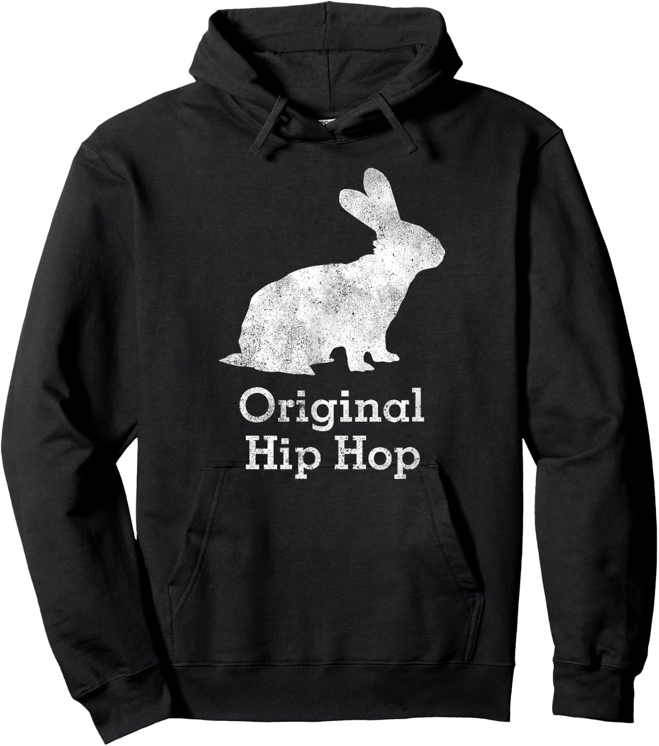 Vintage Bunny Rabbit Original Hip Hop Shirt Hoodie - Hoodie | Black