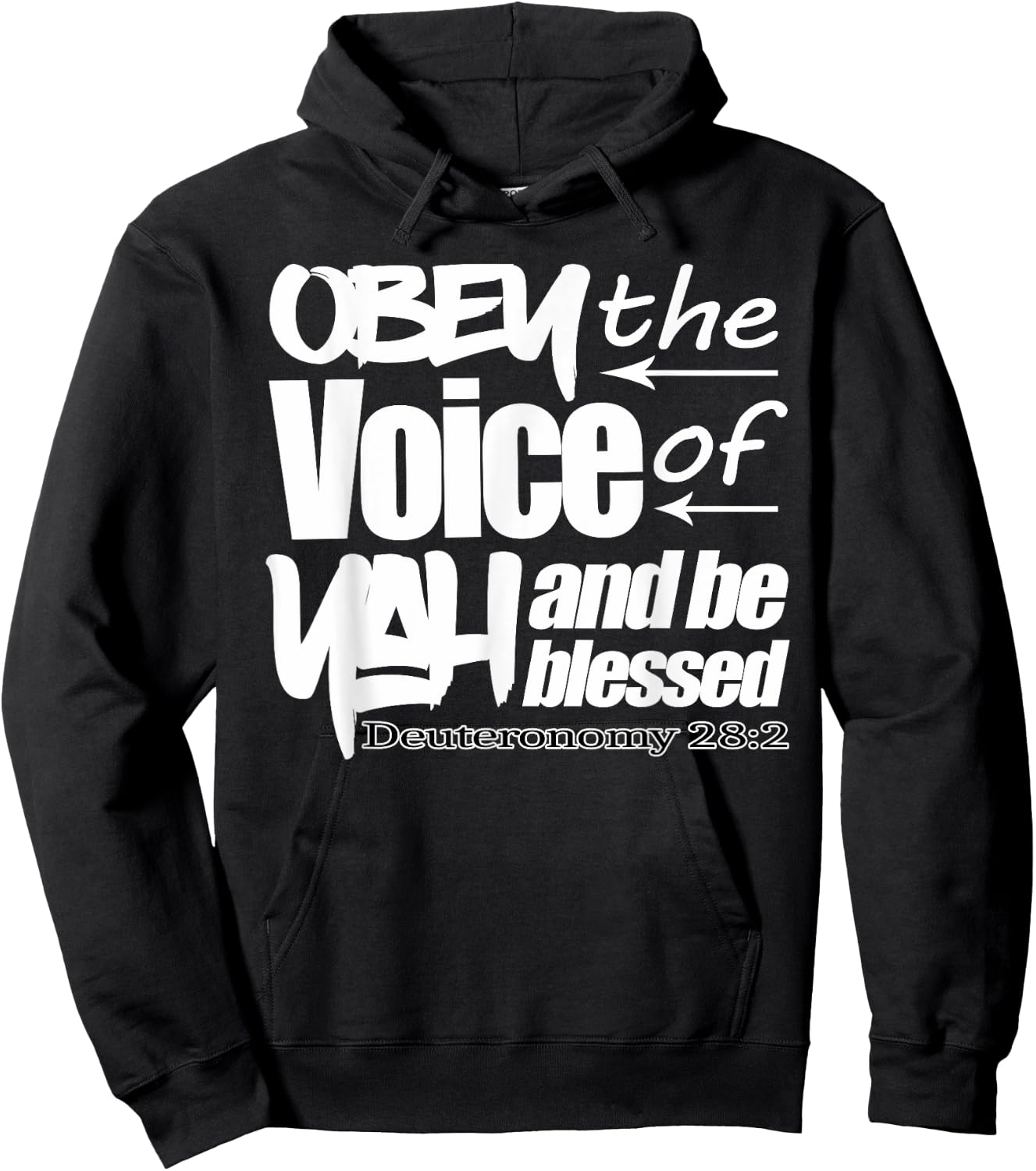 Hebrew Israelite Tribe Judah Torah Deut 28 Obey Yah Hoodie - Hoodie | Black