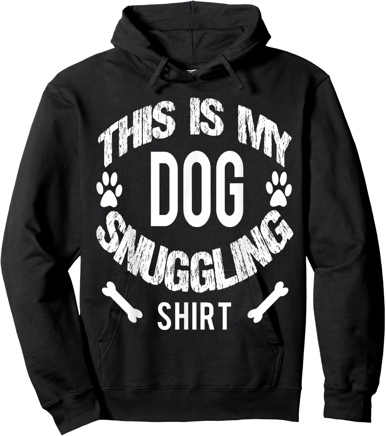 Gifts for Pet Dog Lovers Snuggling Hoodie - Hoodie | Black