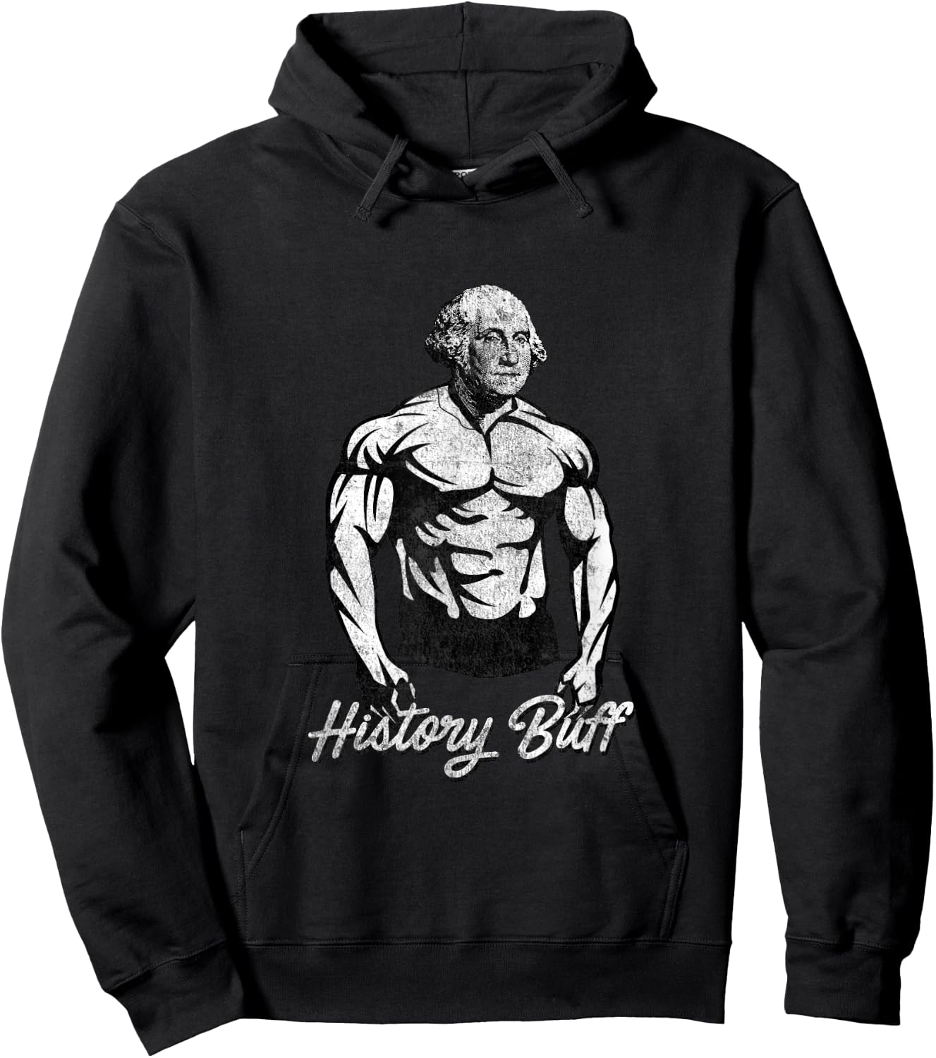 History Buff - George Washington Funny History Shirt Hoodie - Hoodie | Black