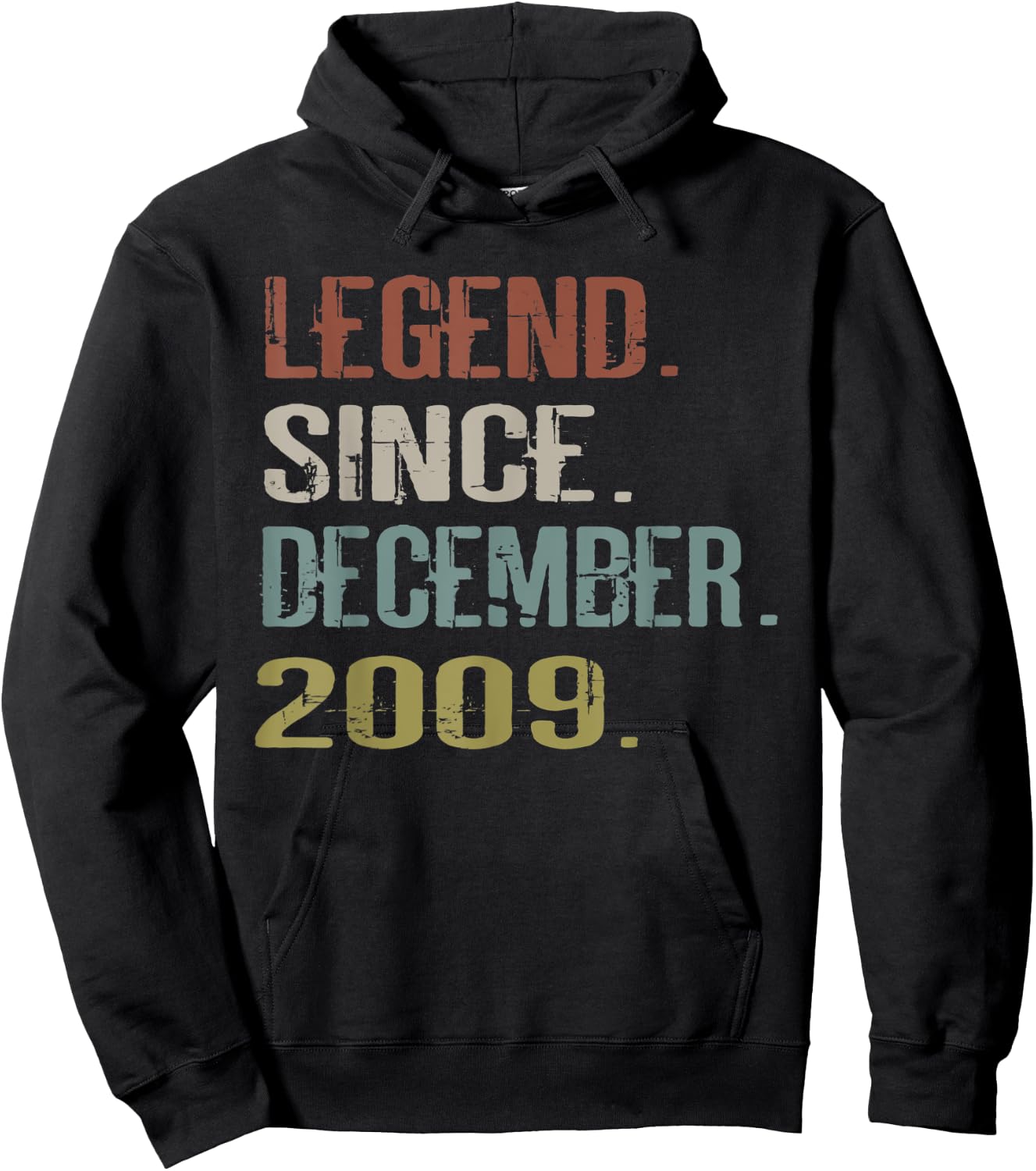 10 years old Shirt Gifts Awesome Since December 2009 Hoodie - Hoodie | Black