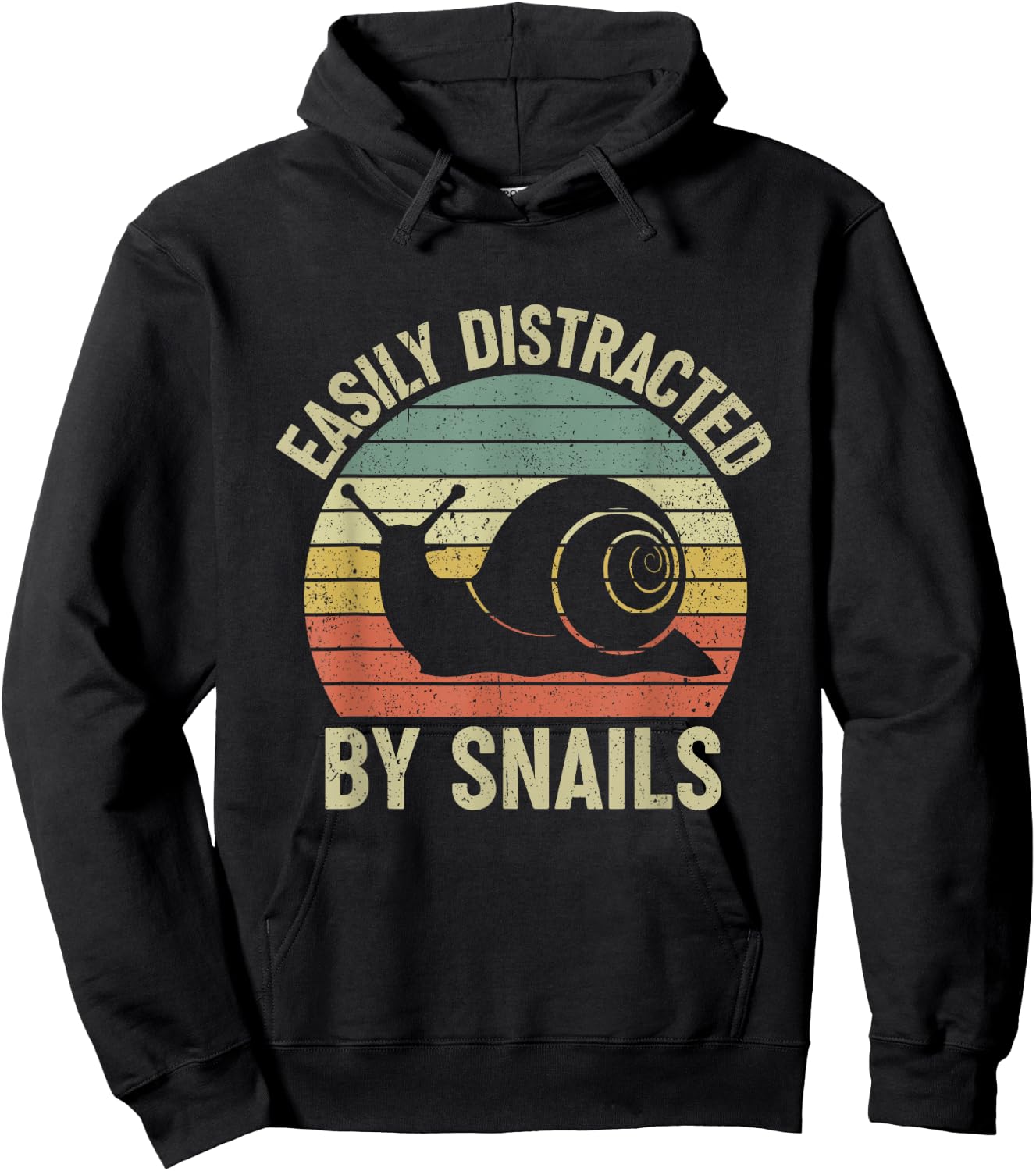 Easily Distracted by Snails Hoodie - Hoodie | Black