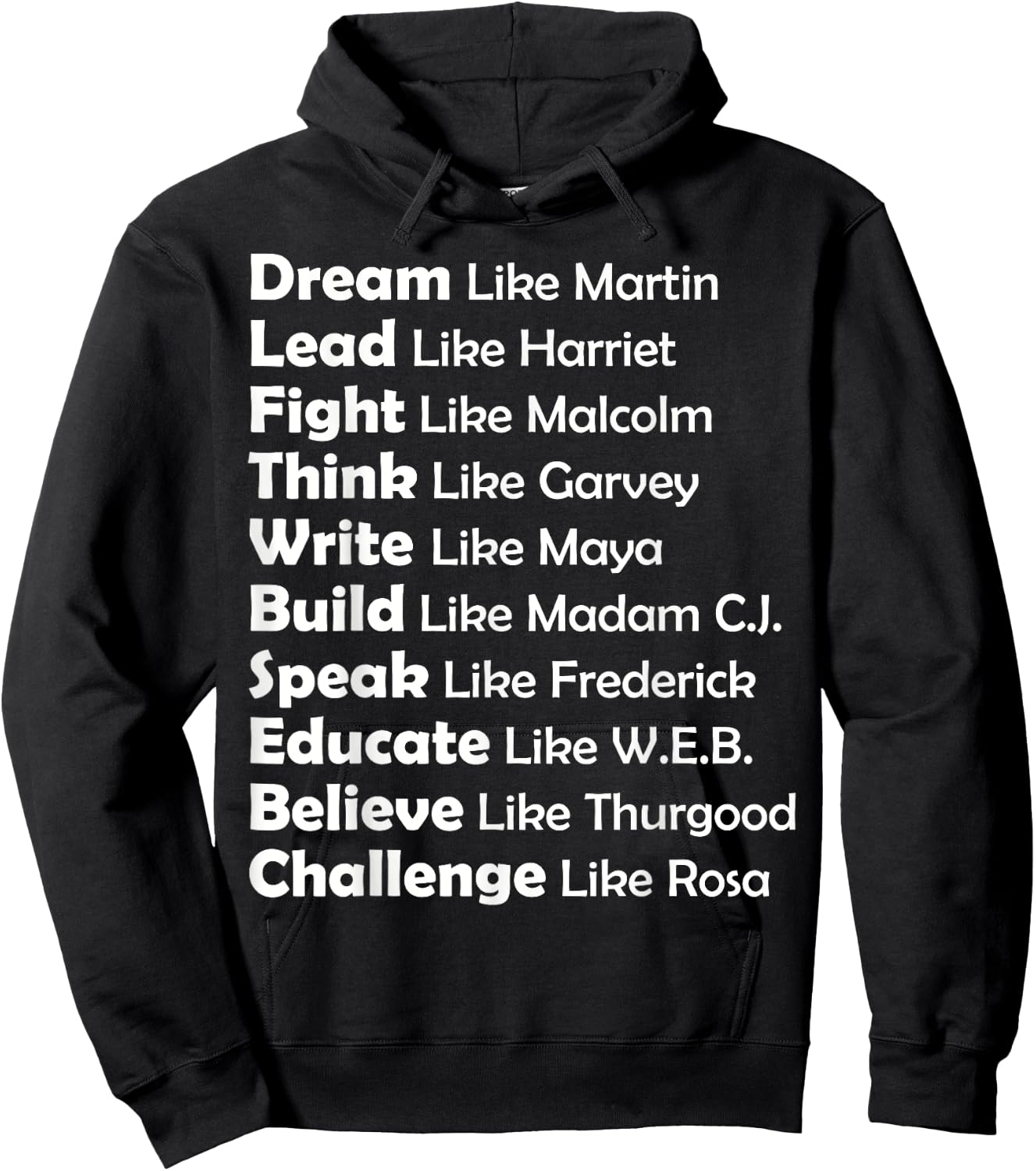 Dream Like Martin, Lead Like Harriet Women men gift Hoodie - Hoodie | Black