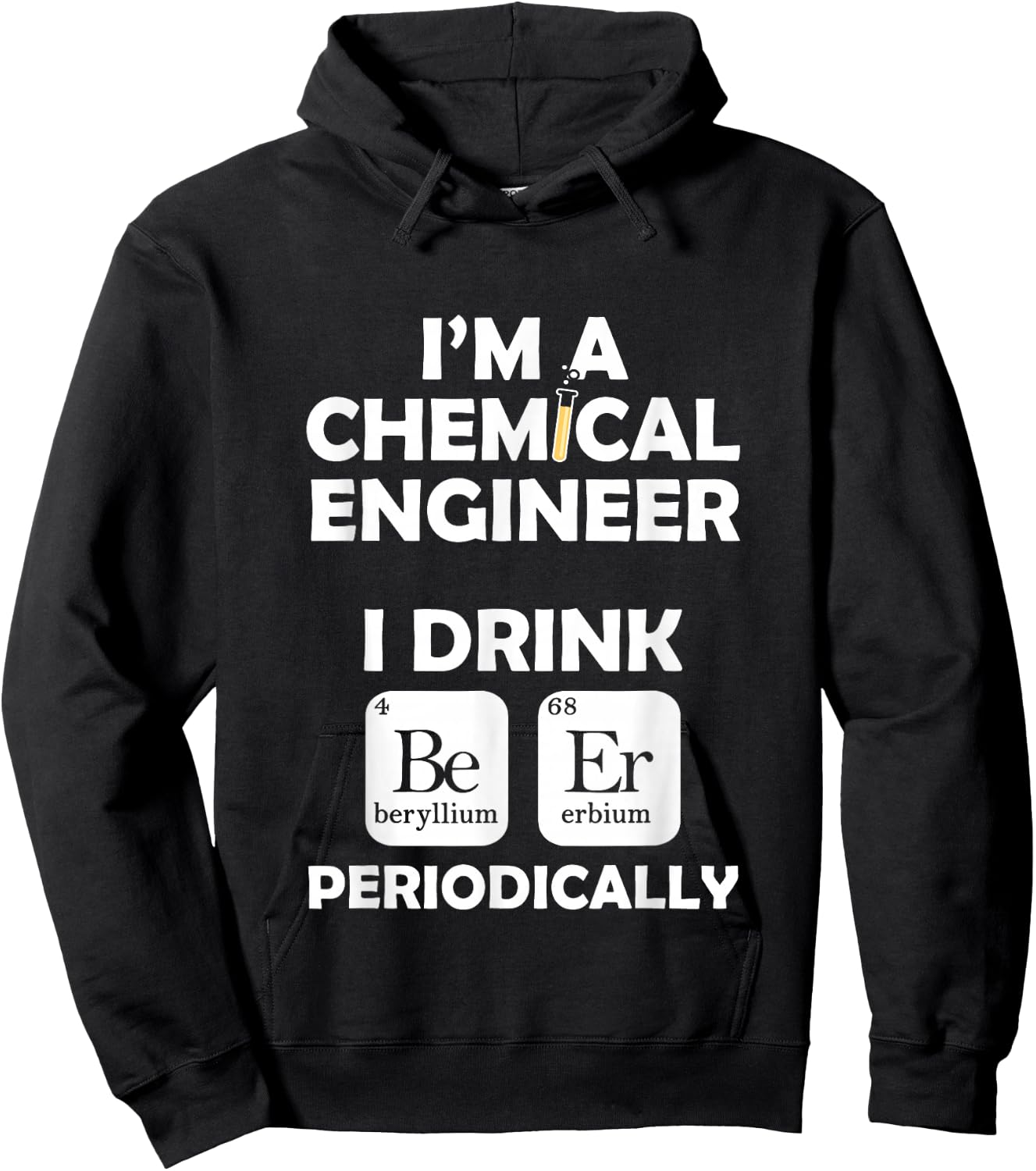 Chemical Engineer Beer Periodically Engineering Gifts Hoodie - Hoodie | Black