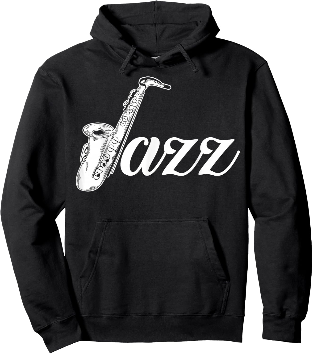 Jazz Saxophone | Cute Instruments Sax Tuba Lovers Gift Hoodie - Hoodie | Black