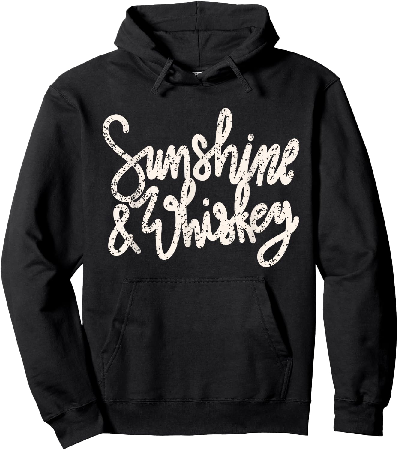Sunshine And Whiskey Cream Hoodie - Hoodie | Black