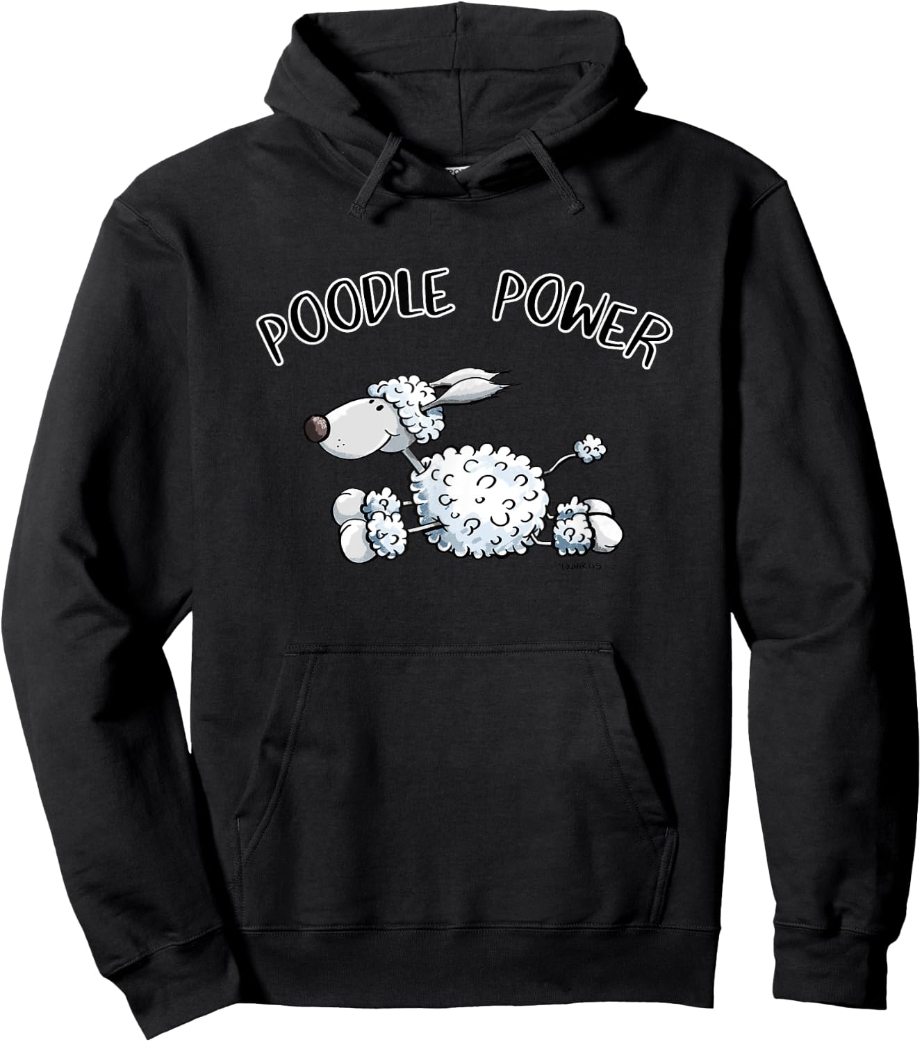 Poodle Power I Dogs Gift Women Kids Men Hoodie - Hoodie | Black