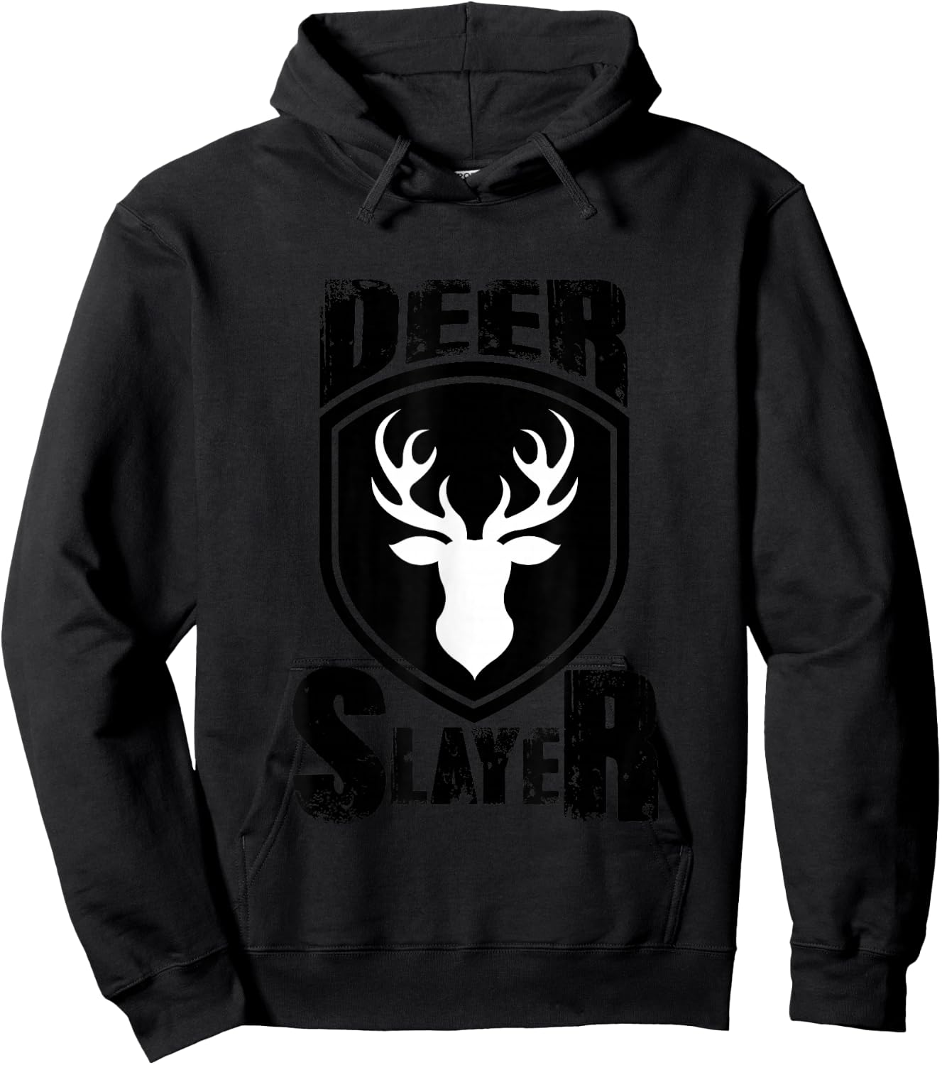 Deer Hunter Slayer Hunting Buck Sportsman T shirt Hoodie - Hoodie | Black