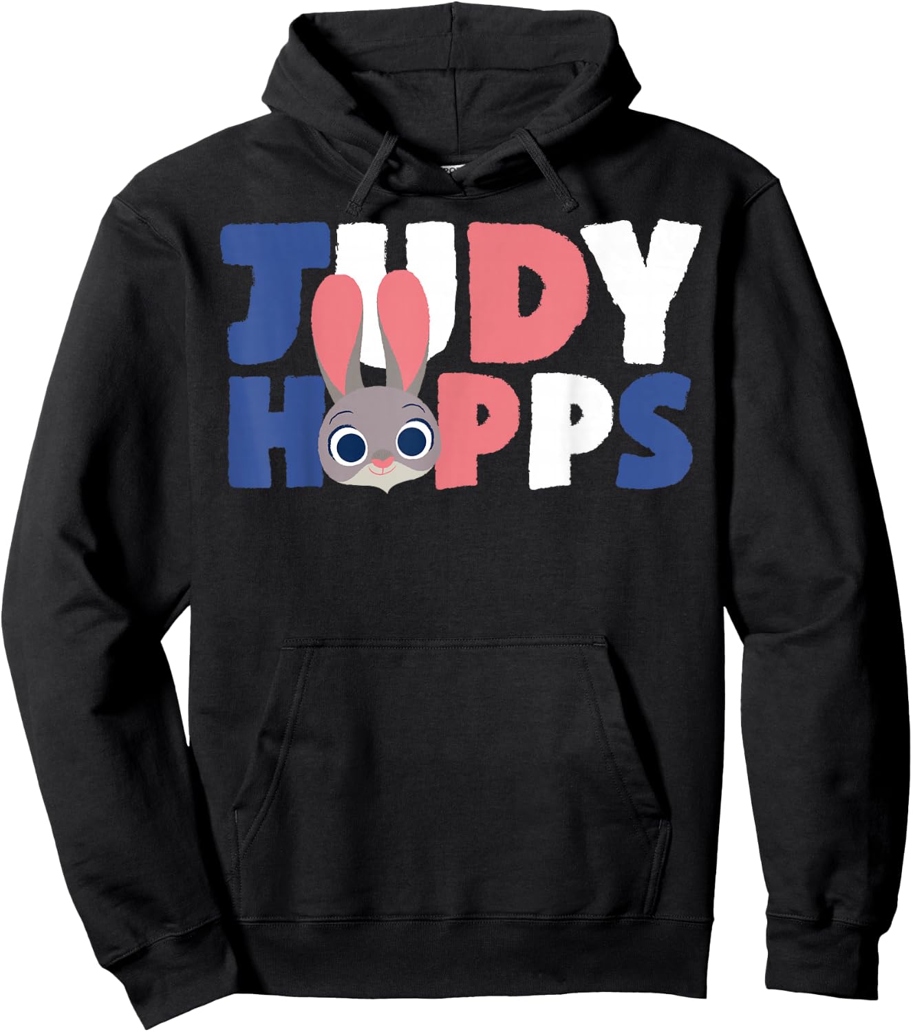 Disney Zootopia Judy Hopps Text Portrait Graphic Hoodie - Hoodie | Black