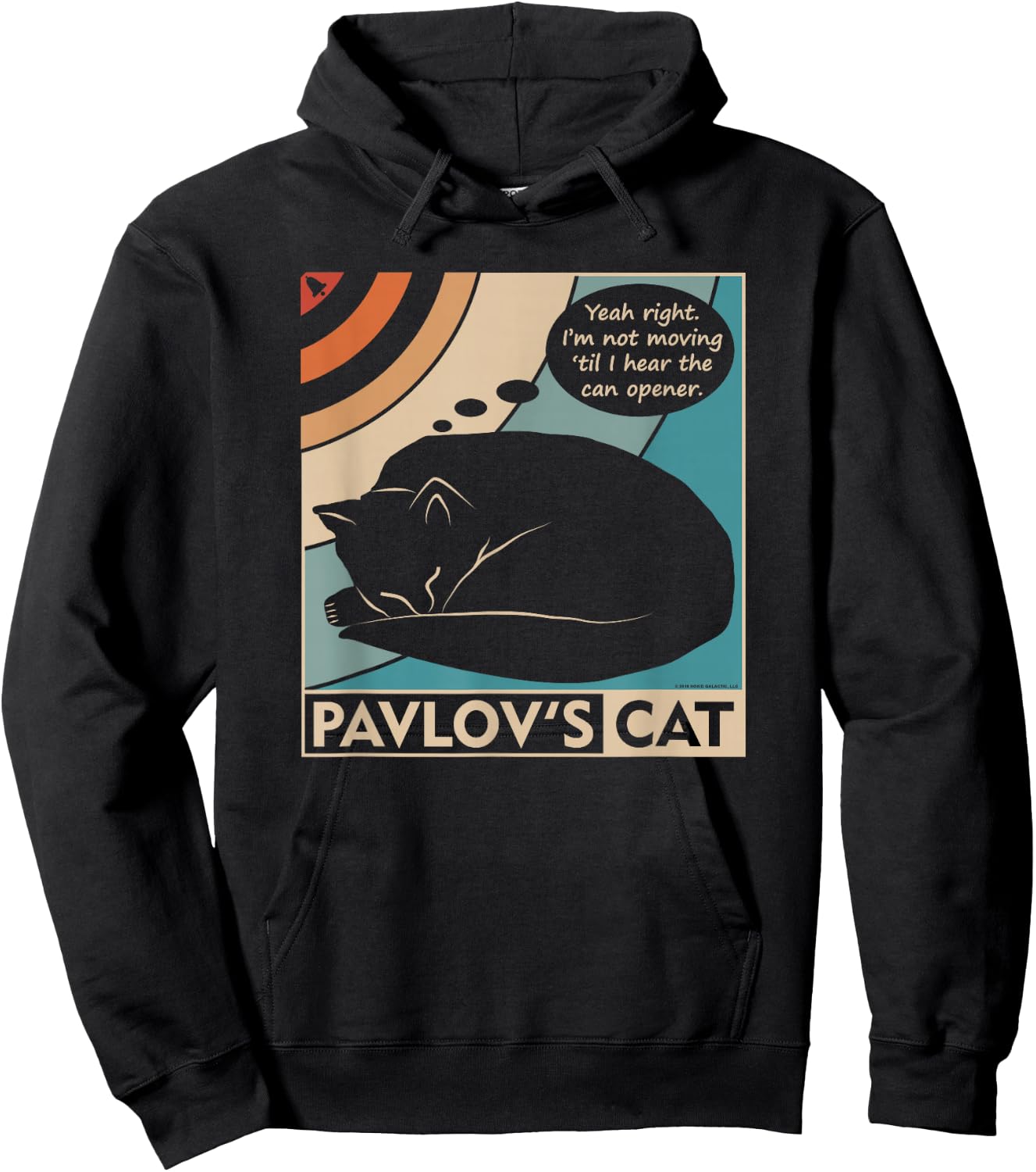 Pavlov's Cat Funny Psychology (clr) Small Hoodie - Hoodie | Black