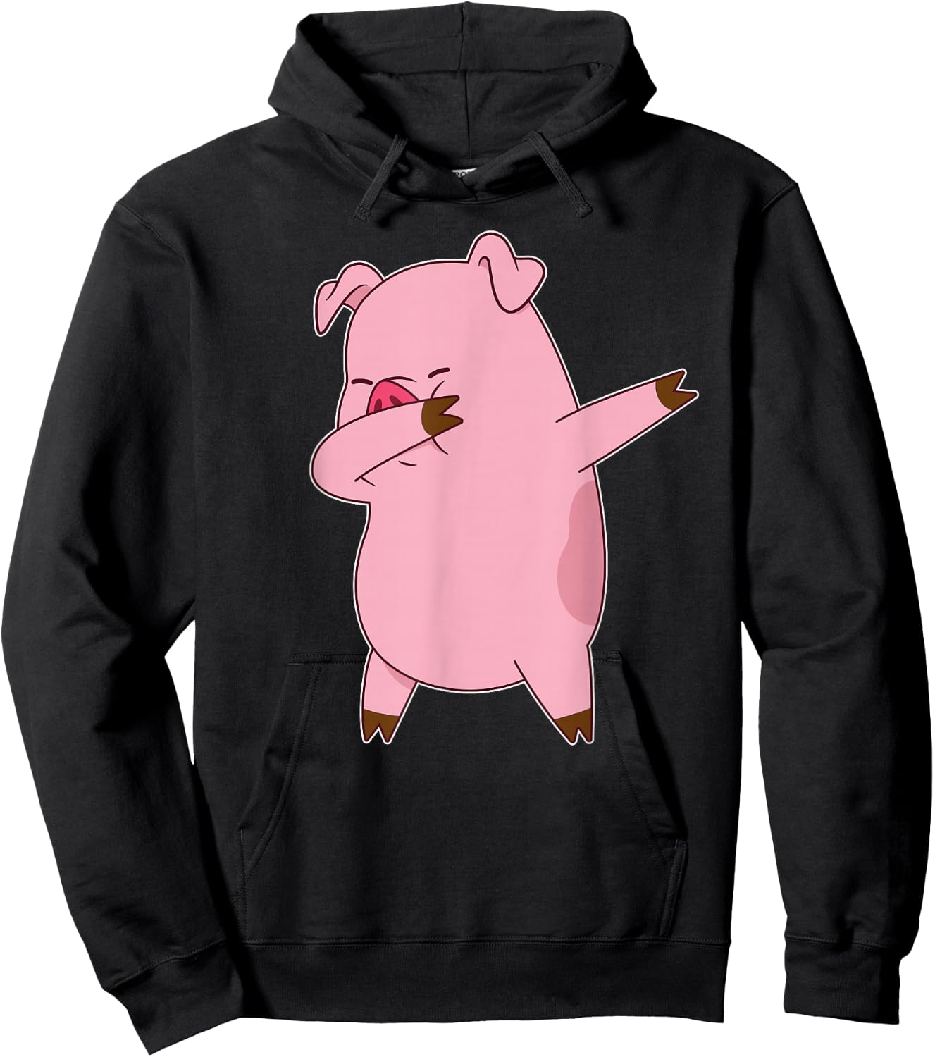 Pig Dabbing Dab Dance Funny Novelty Hoodie - Hoodie | Black