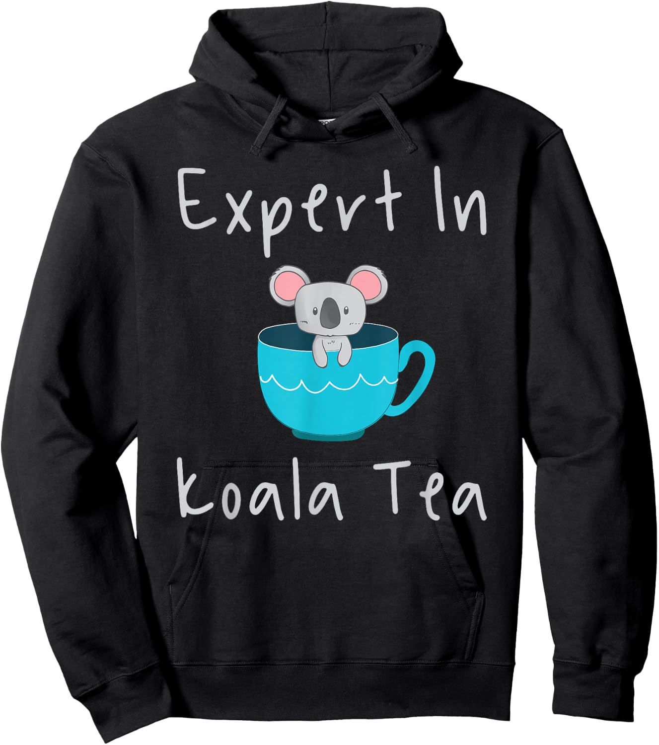 Expert in Koala Tea Pun Quality Control Manager Specialist Hoodie - Hoodie | Black